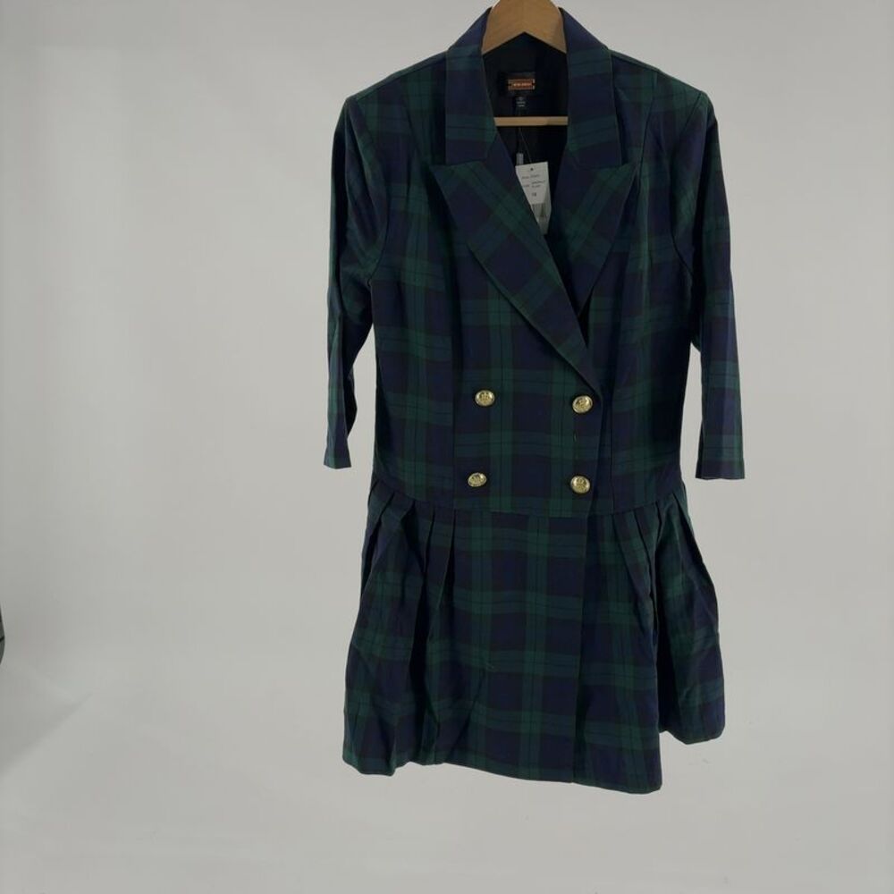 ALEXIA ADMOR Pleated Blazer Dress
